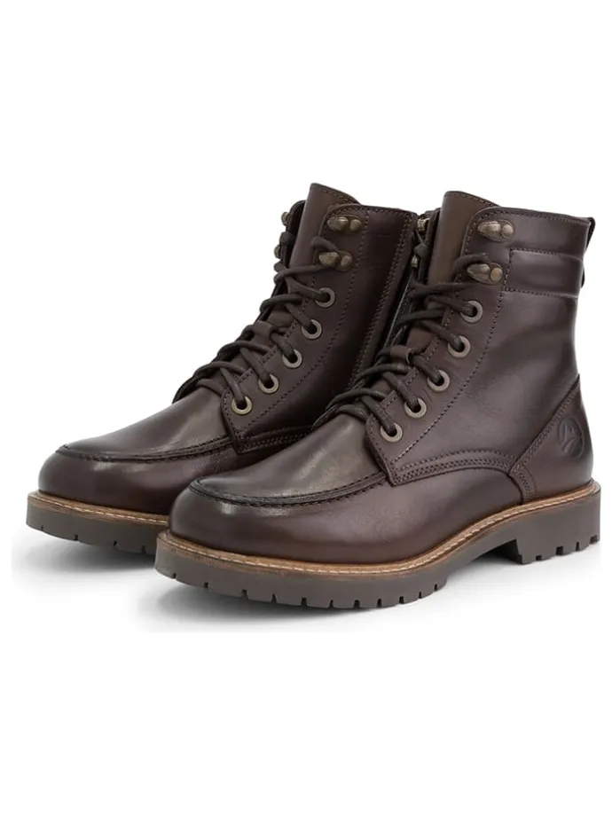 Leren boots "Haugesund" bruin