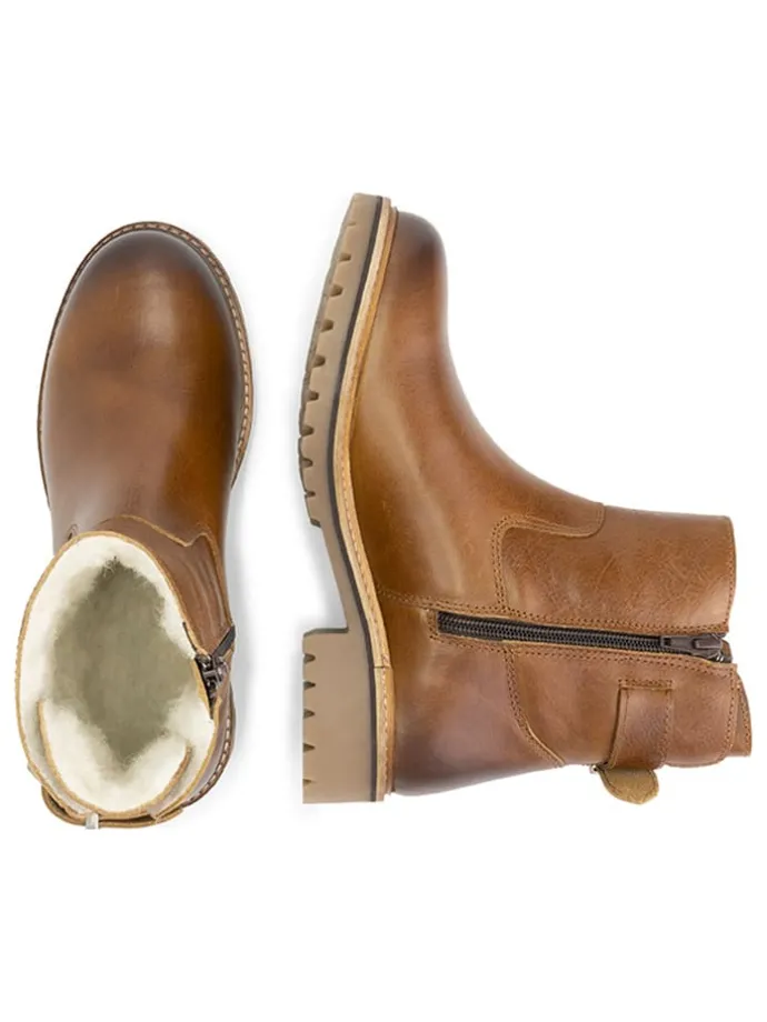 Leren boots "Kammerfoss" lichtbruin