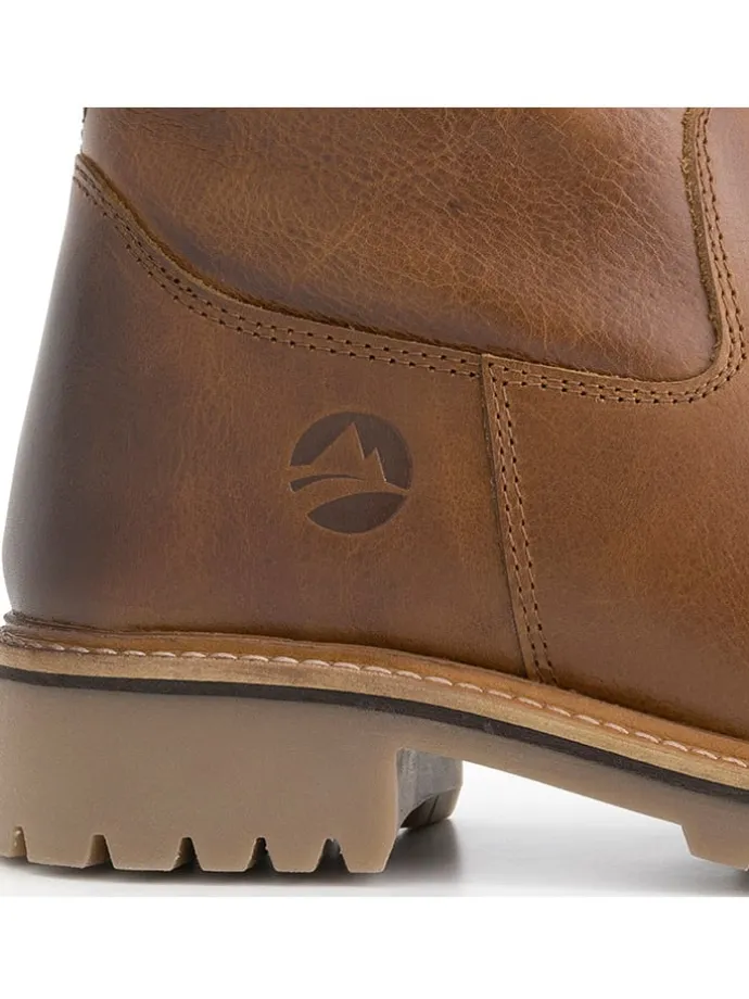 Leren boots "Kammerfoss" lichtbruin