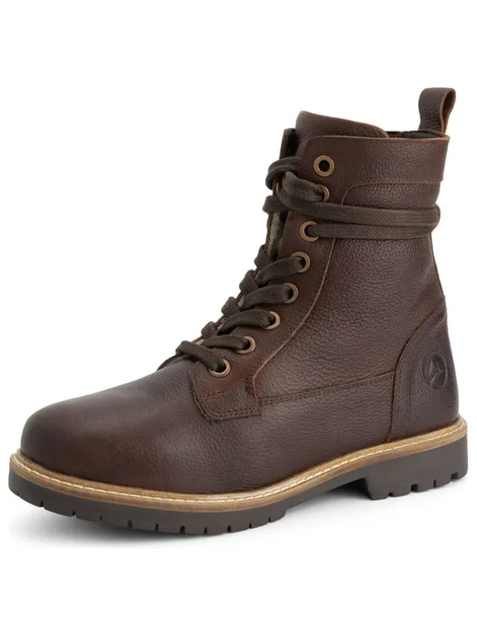 Leren boots "Kongsmark" bruin