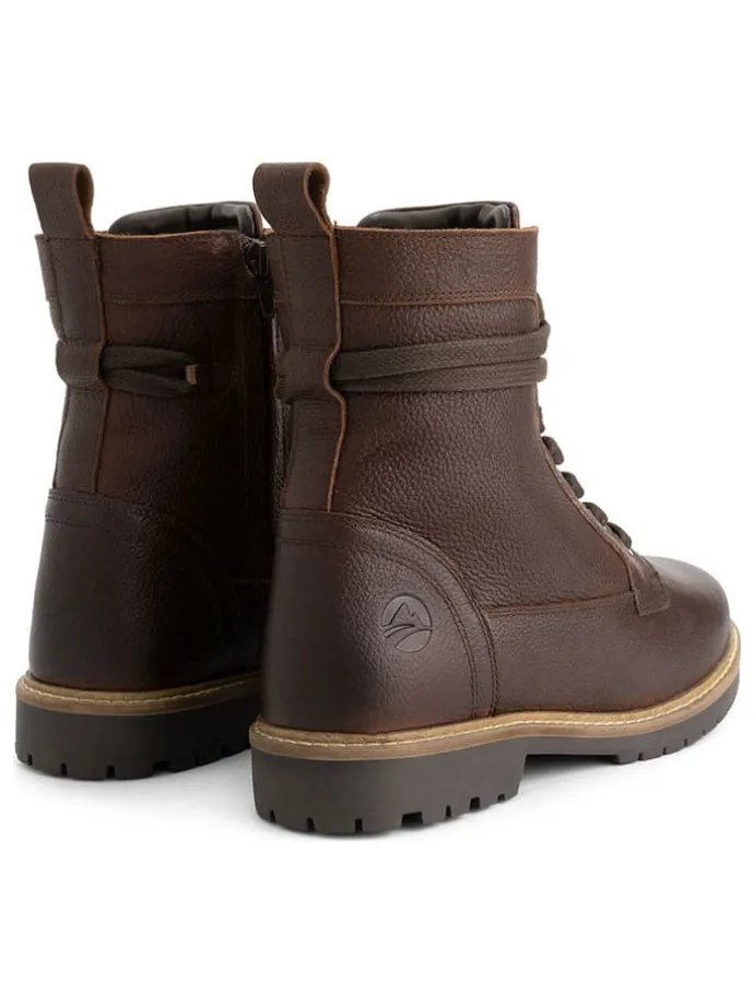 Leren boots "Kongsmark" bruin