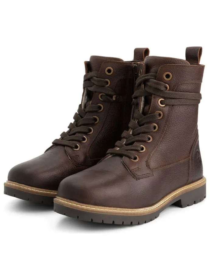 Leren boots "Kongsmark" bruin