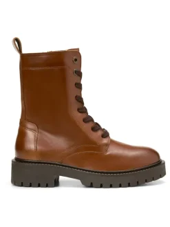 Leren boots lichtbruin