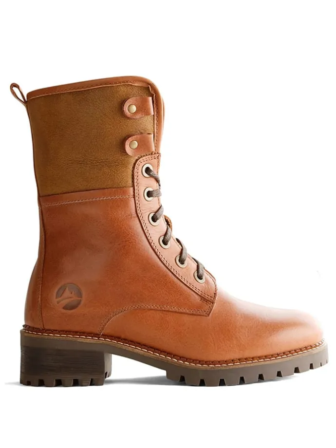 Leren boots "Myre" lichtbruin