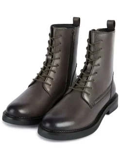 Leren boots "Serilda" grijs