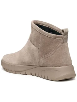 Leren boots taupe