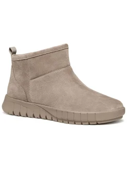 Leren boots taupe