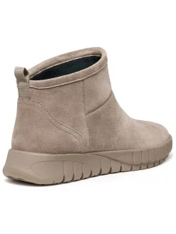 Leren boots taupe