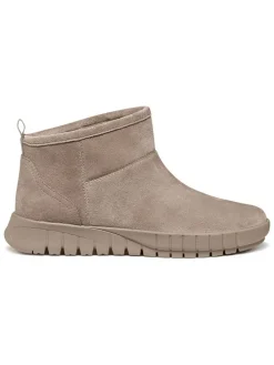 Leren boots taupe