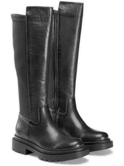 Leren boots "The High Boot" zwart