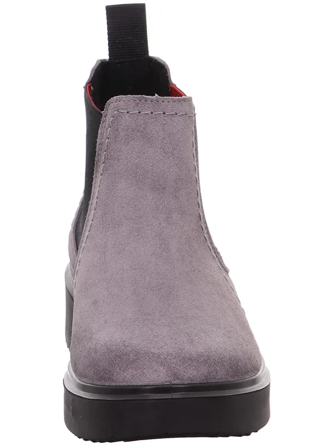 Leren chelseaboots "Angel" grijs