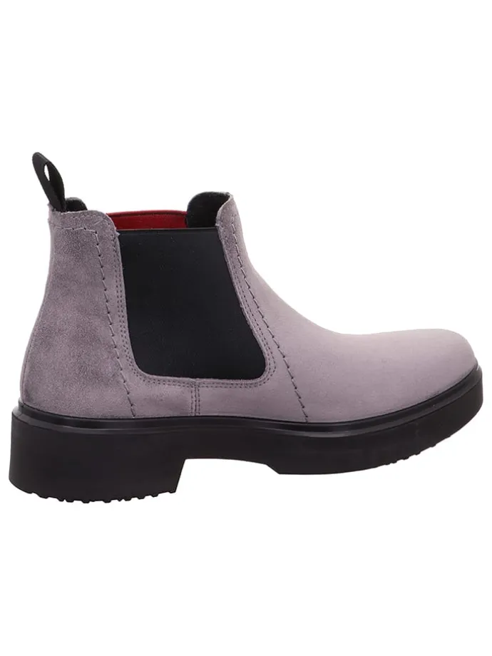 Leren chelseaboots "Angel" grijs