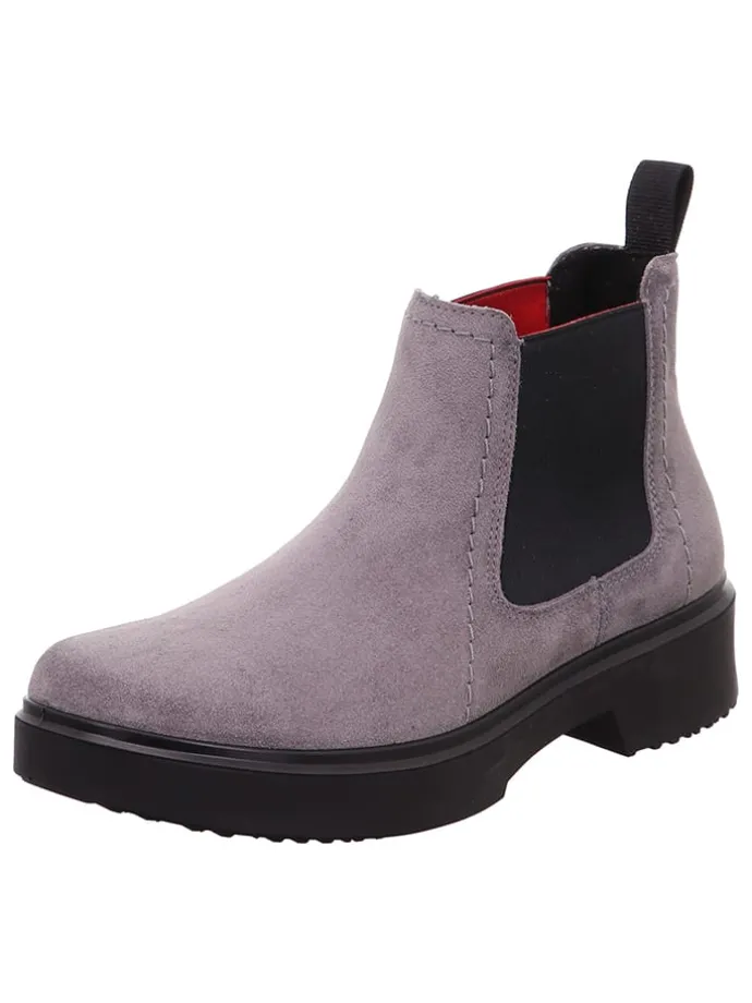 Leren chelseaboots "Angel" grijs