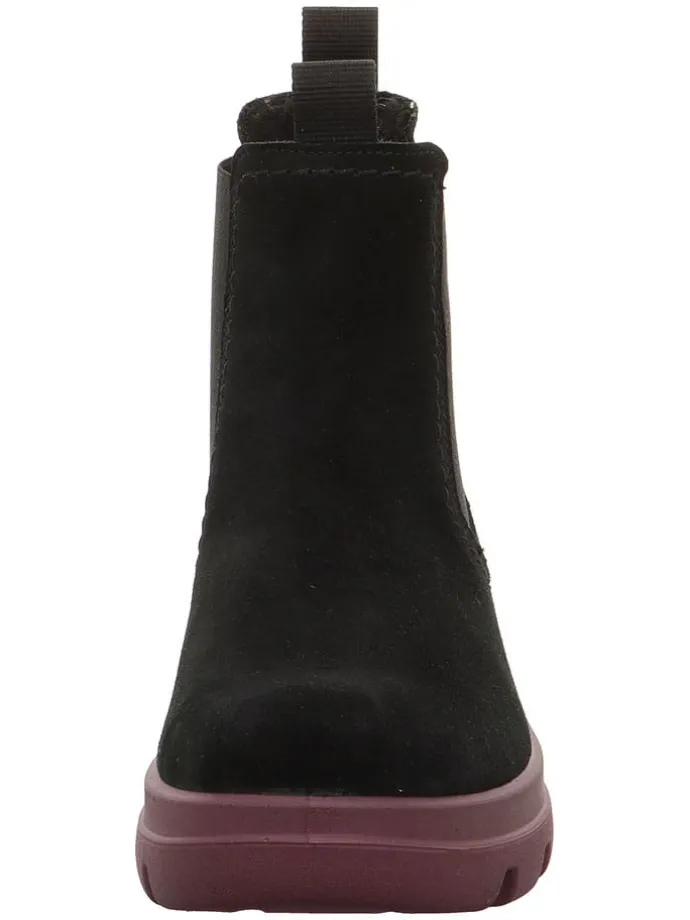 Leren chelseaboots "Angelina" zwart