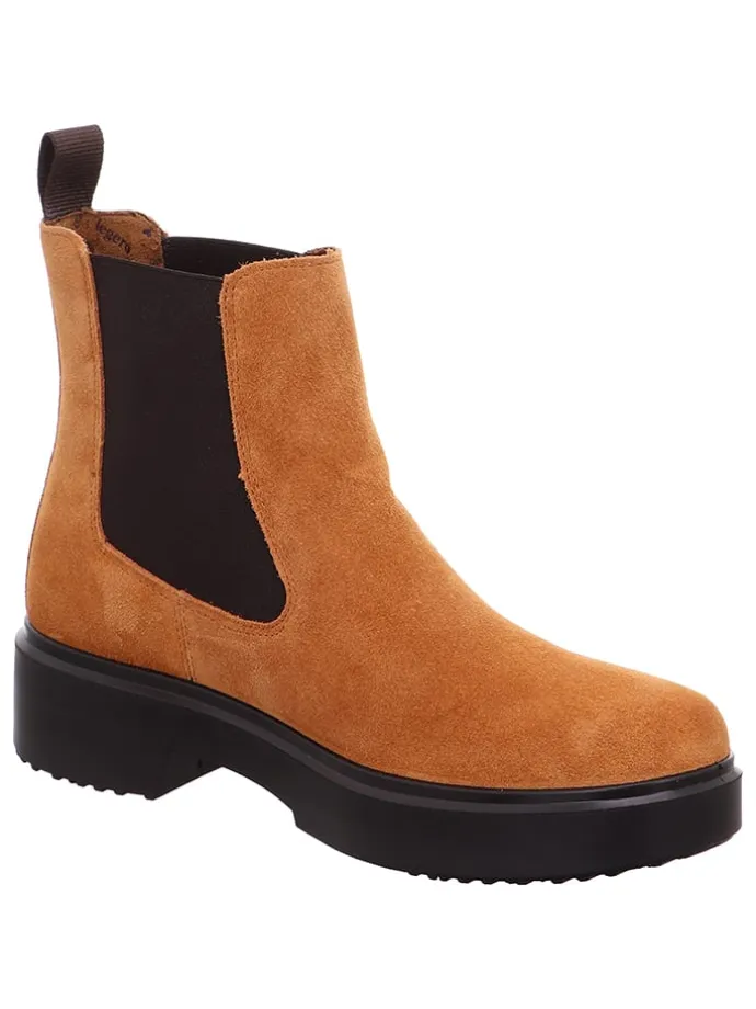 Leren chelseaboots "Angel" lichtbruin