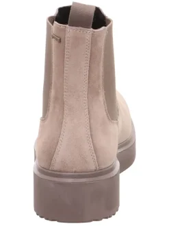 Leren chelseaboots beige