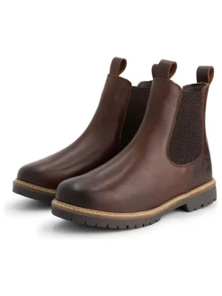 Leren chelseaboots bruin