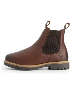 Leren chelseaboots bruin