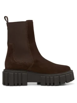 Leren chelseaboots bruin
