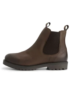 Leren chelseaboots bruin