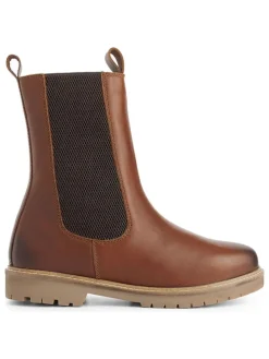 Leren chelseaboots "Ferring" lichtbruin