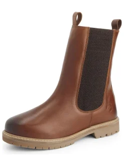 Leren chelseaboots 