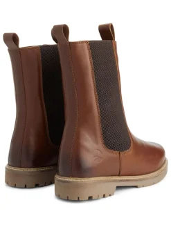 Leren chelseaboots 