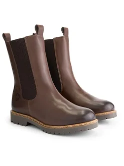 Leren chelseaboots "Forsand" bruin