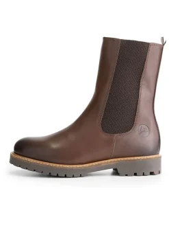 Leren chelseaboots "Forsand" bruin