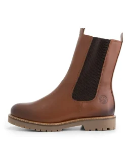 Leren chelseaboots "Forsand" lichtbruin