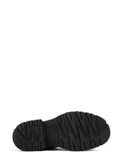 Leren chelseaboots lichtblauw/zwart