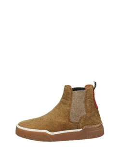 Leren chelseaboots lichtbruin