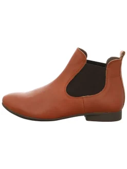 Leren chelseaboots lichtbruin