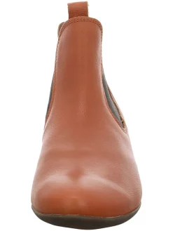 Leren chelseaboots lichtbruin