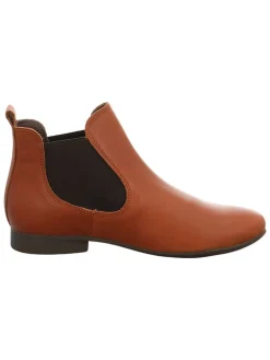 Leren chelseaboots lichtbruin