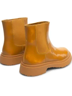 Leren chelseaboots lichtbruin