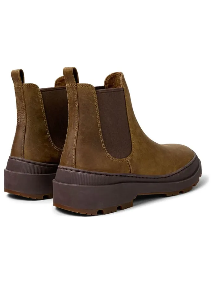 Leren chelseaboots lichtbruin