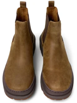 Leren chelseaboots lichtbruin