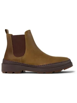 Leren chelseaboots lichtbruin