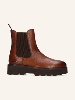 Leren chelseaboots lichtbruin