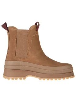 Leren chelseaboots lichtbruin