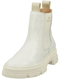 Leren chelseaboots "Monthike" crème