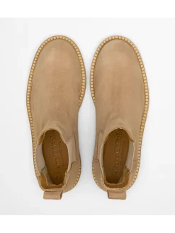 Leren chelseaboots "Phia" beige