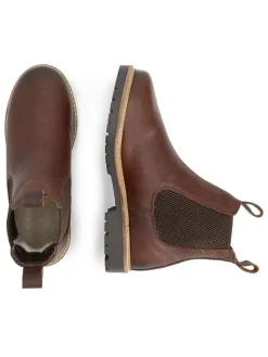 Leren chelseaboots "Romstad" bruin