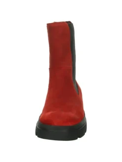 Leren chelseaboots rood
