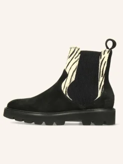 Leren chelseaboots "Sally 113" zwart