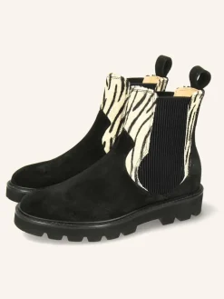 Leren chelseaboots "Sally 113" zwart