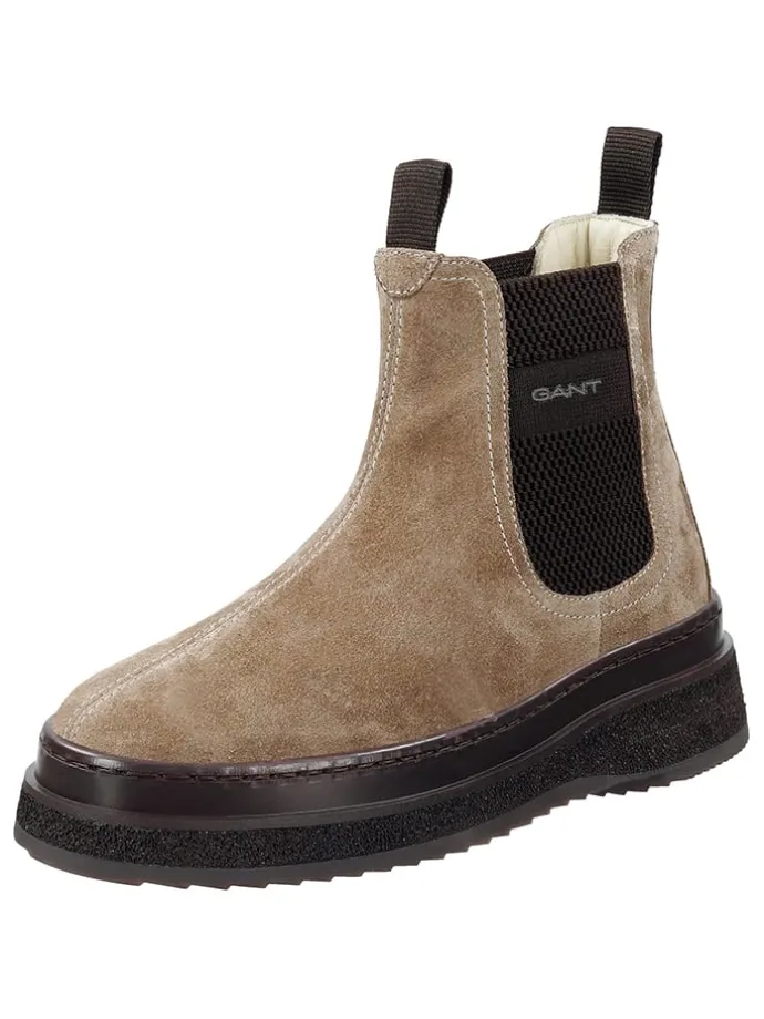 Leren chelseaboots "Sistown" beige
