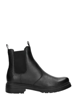 Leren chelseaboots zwart