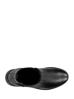 Leren chelseaboots zwart